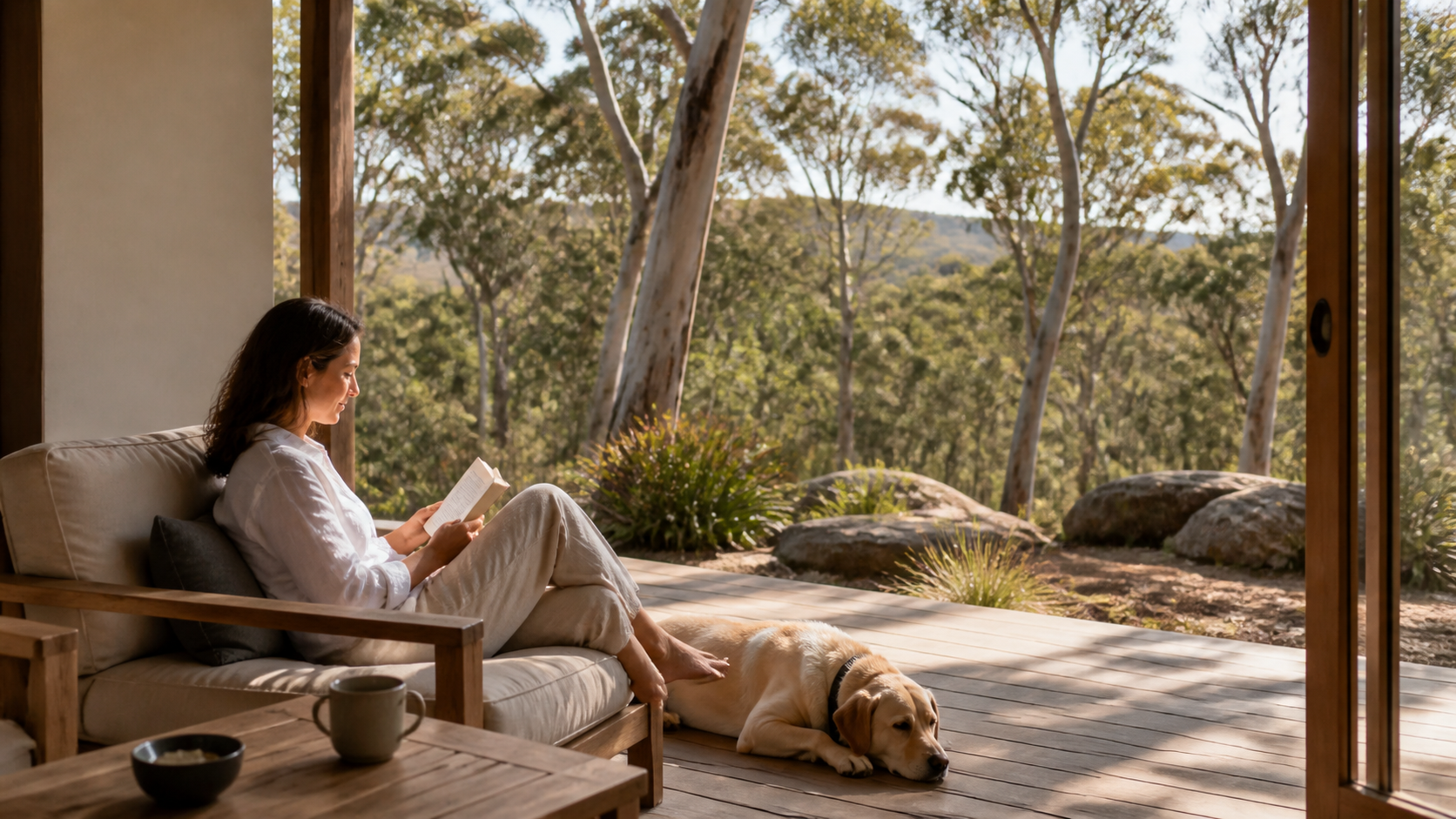 A quiet morning routine at home