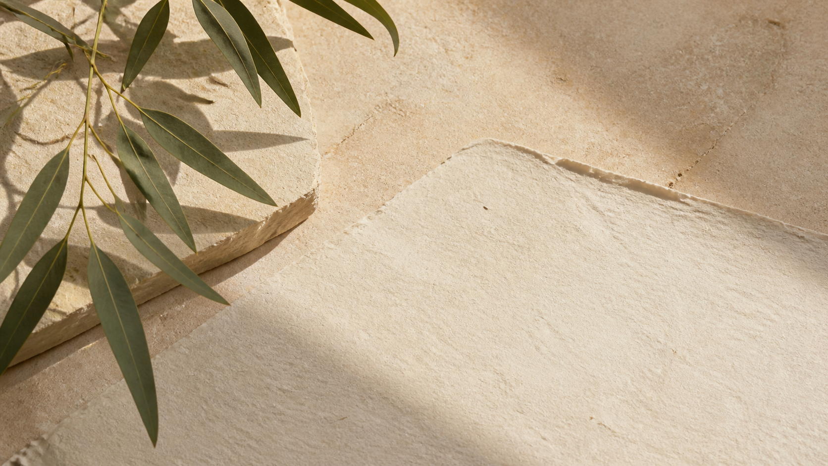 Natural Australian materials arranged in warm daylight